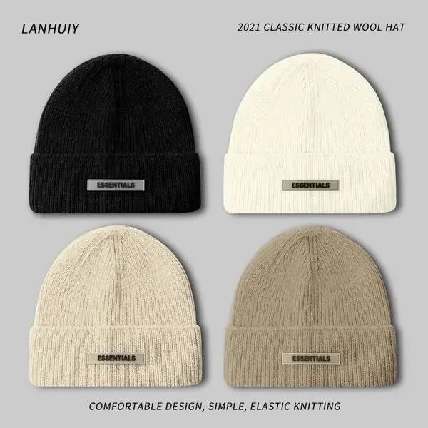 Essentials 2021 Classic Knitted Wool Hat Knitted Beanie