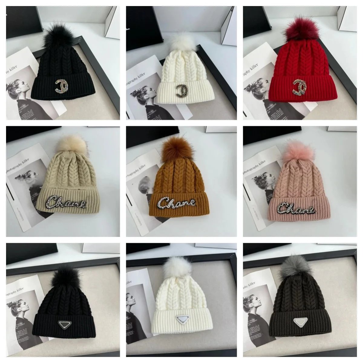 Chanel Knit Beanie Hat