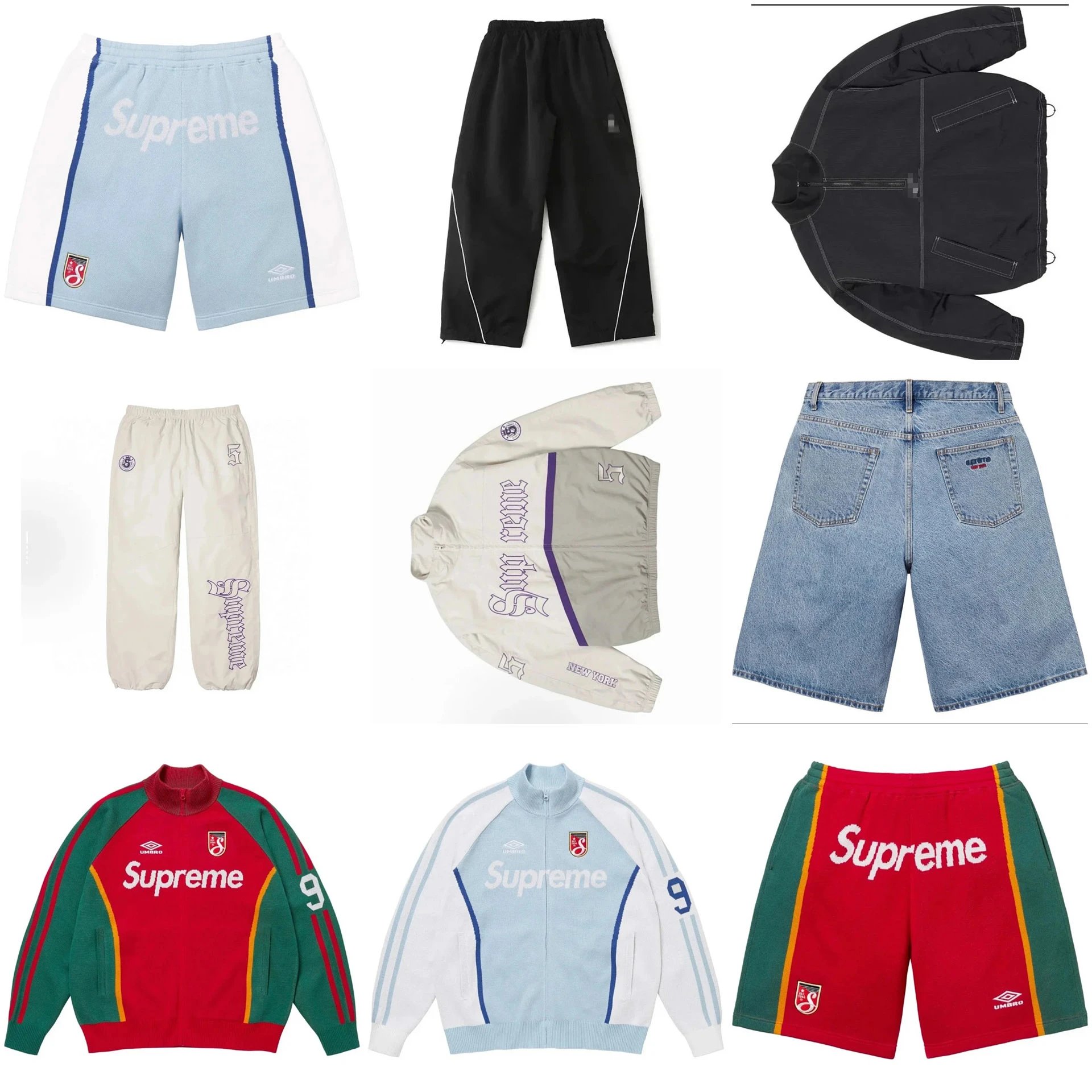 Supreme Jackets and Shorts Set