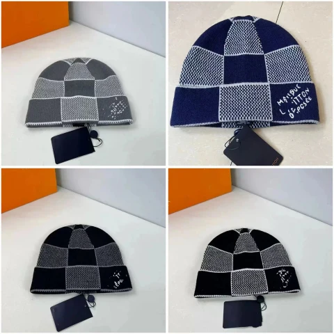 Louis Vuitton Damier Check Beanie Beanie