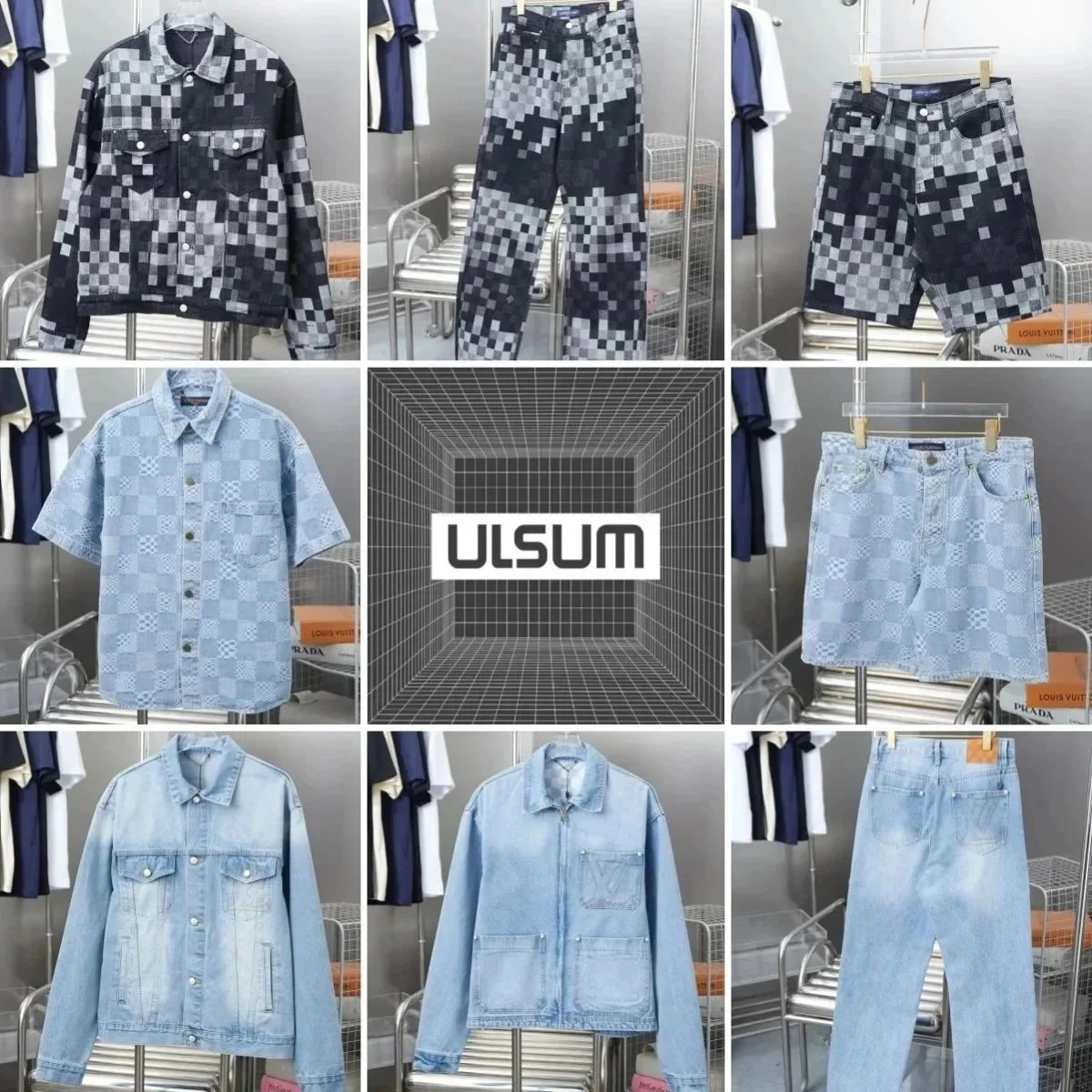Louis Vuitton Denim Jacket and Jeans Set