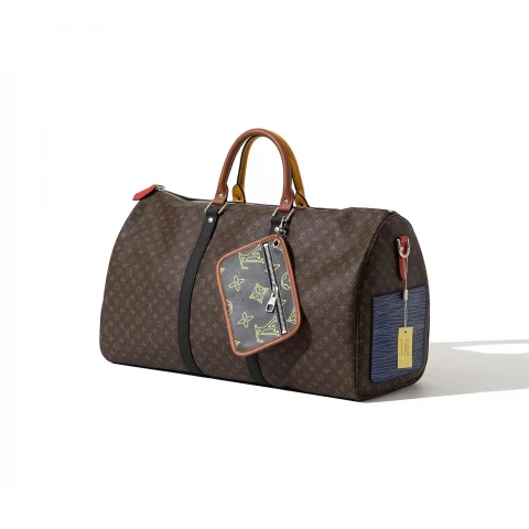 Louis Vuitton Keepall Bandouli re 50 Duffel Bag