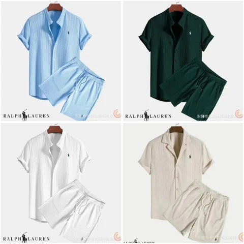 Ralph Lauren Short Sleeve Shirt and Shorts Set