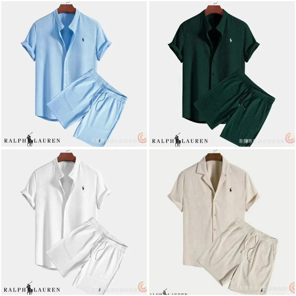 Ralph Lauren Short Sleeve Shirt and Shorts Set