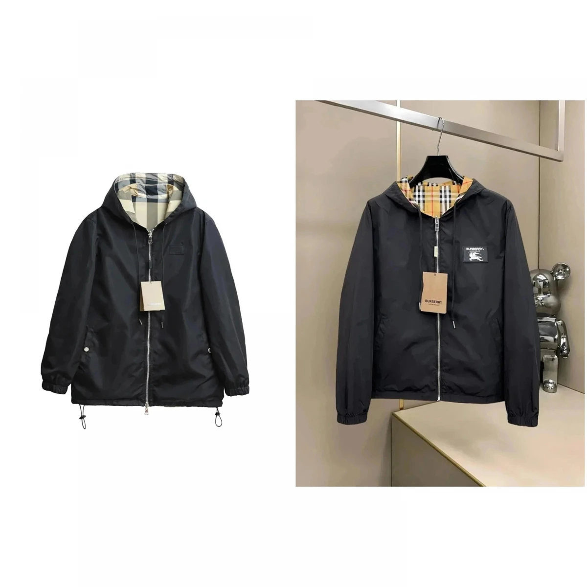 Burberry Hooded Windbreaker Jacket
