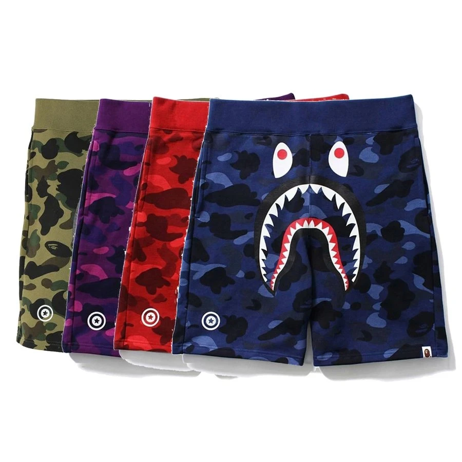 A Bathing Ape Shark Camo Casual Shorts