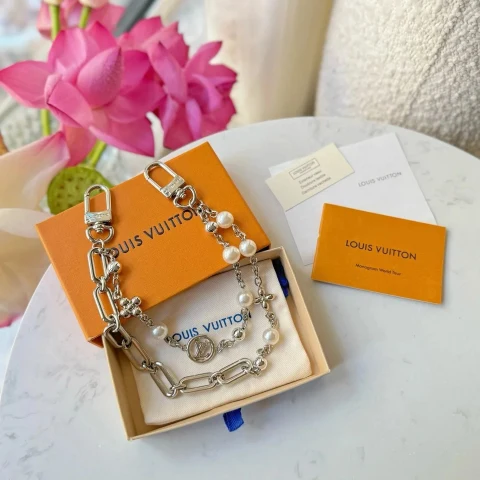 Louis Vuitton Monogram World Tour Chain Strap Accessory