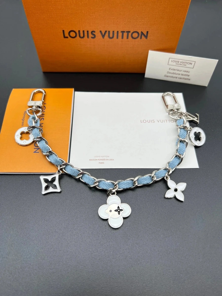 Louis Vuitton Monogram Flower Charm Chain Bag Charm Chain