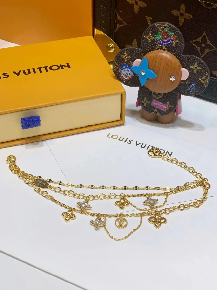 Louis Vuitton LV Monogram Flower Charm Bracelet