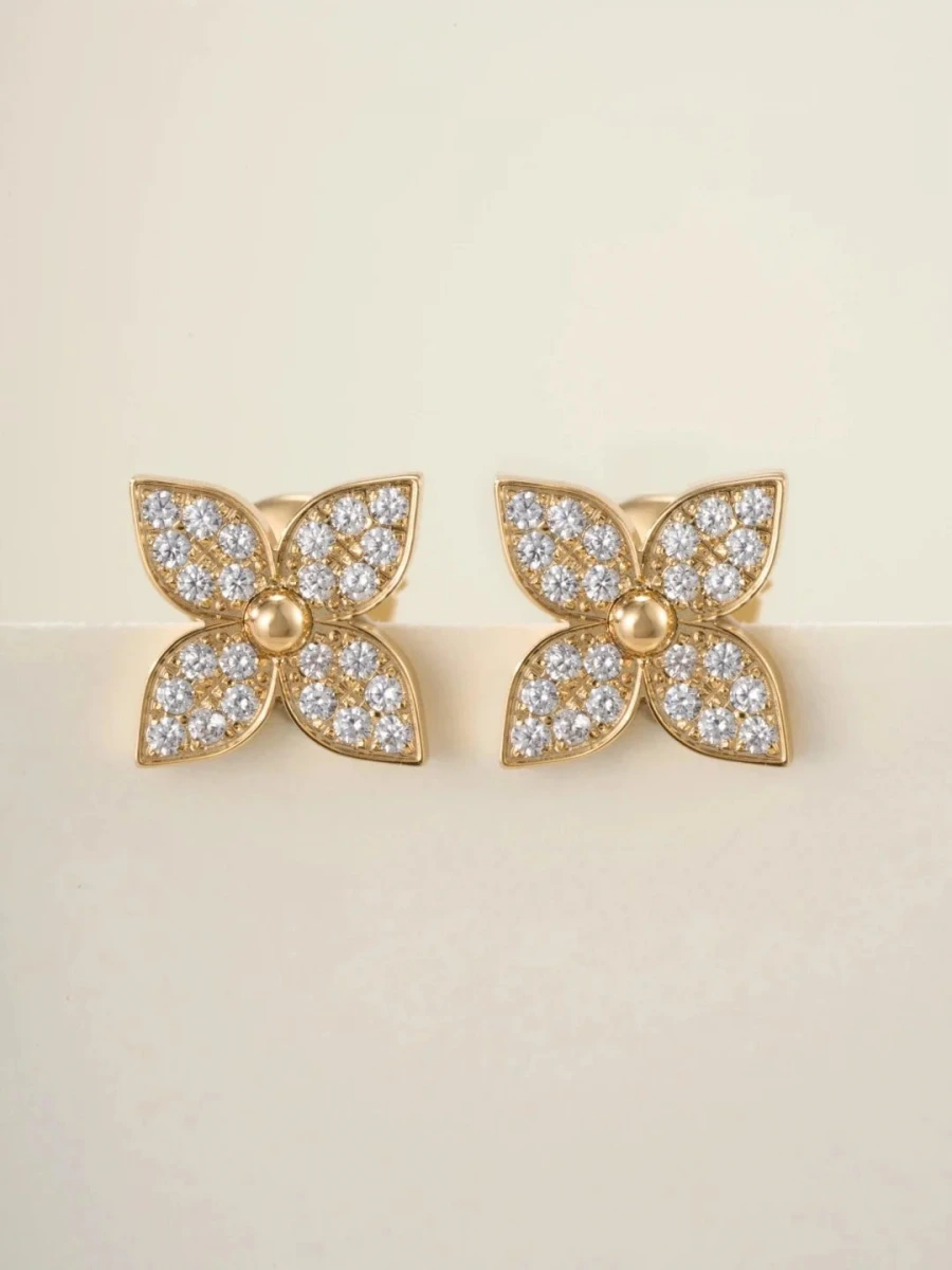 Louis Vuitton Flower Stud Earrings