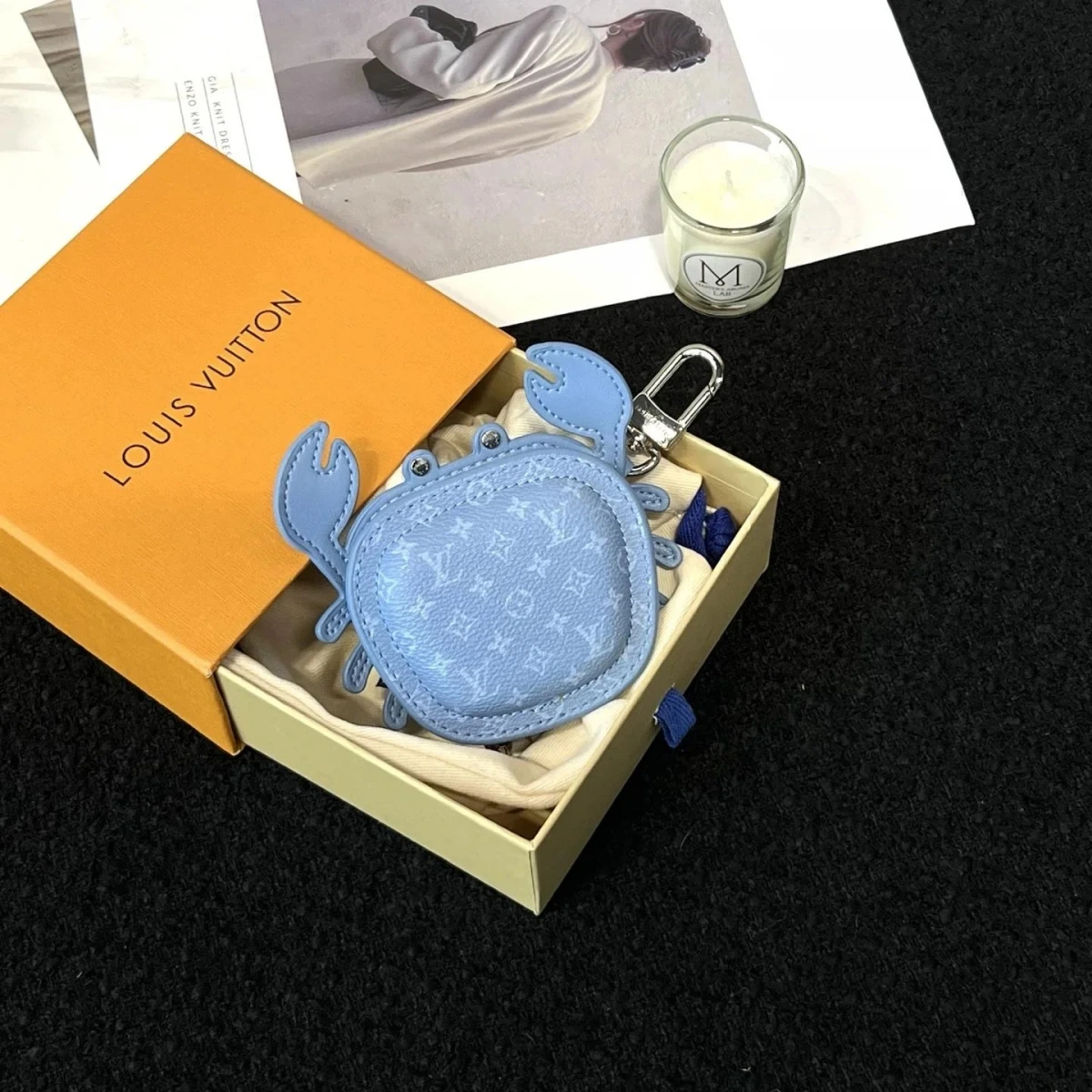 Louis Vuitton Crab Charm Keychain Charm