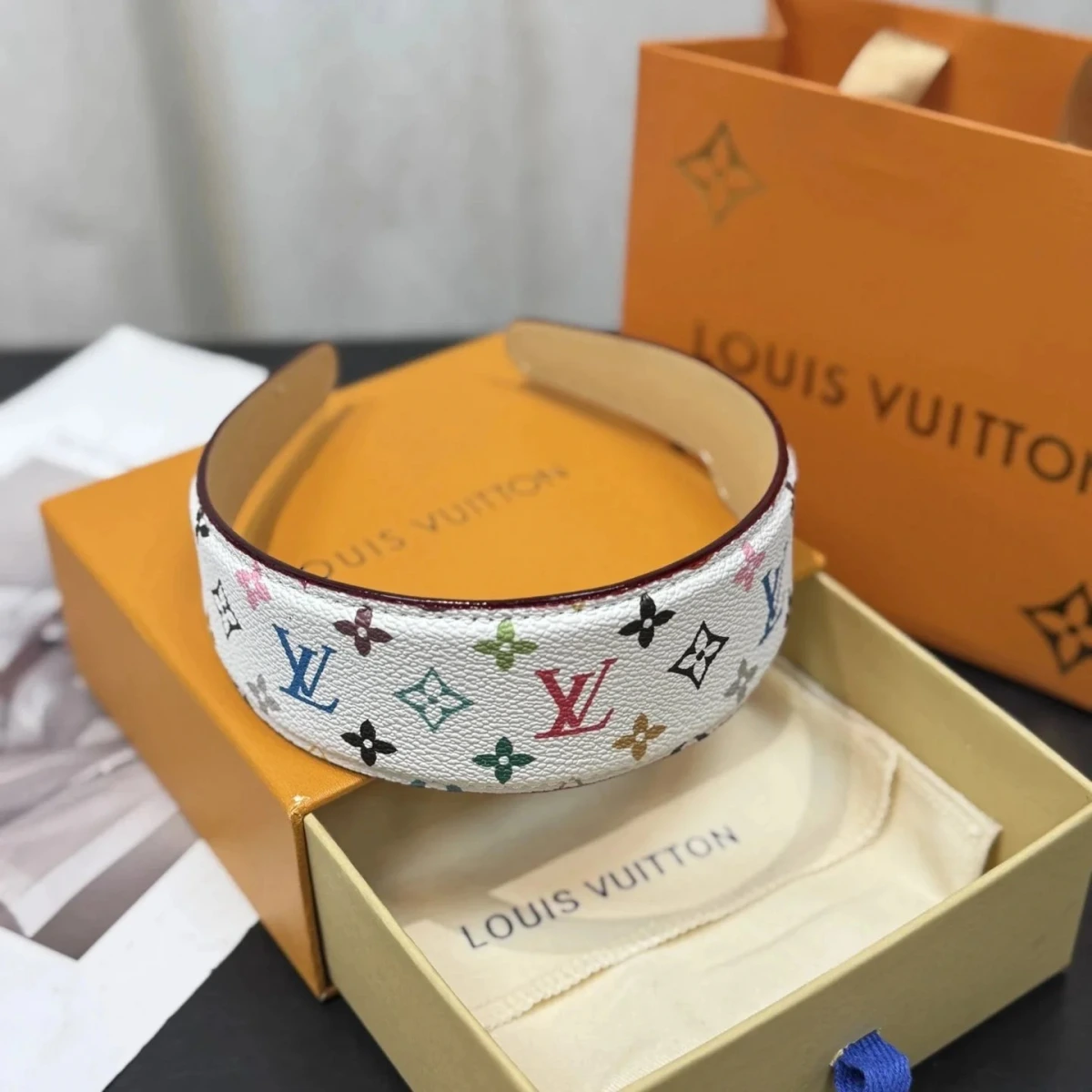 Louis Vuitton Multicolor Monogram Headband