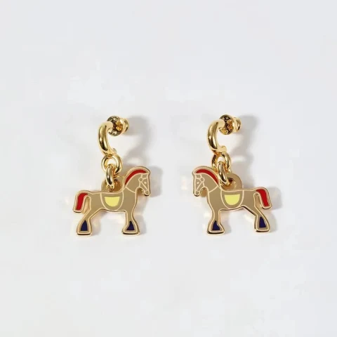 Hermes Petit Cheval Earrings