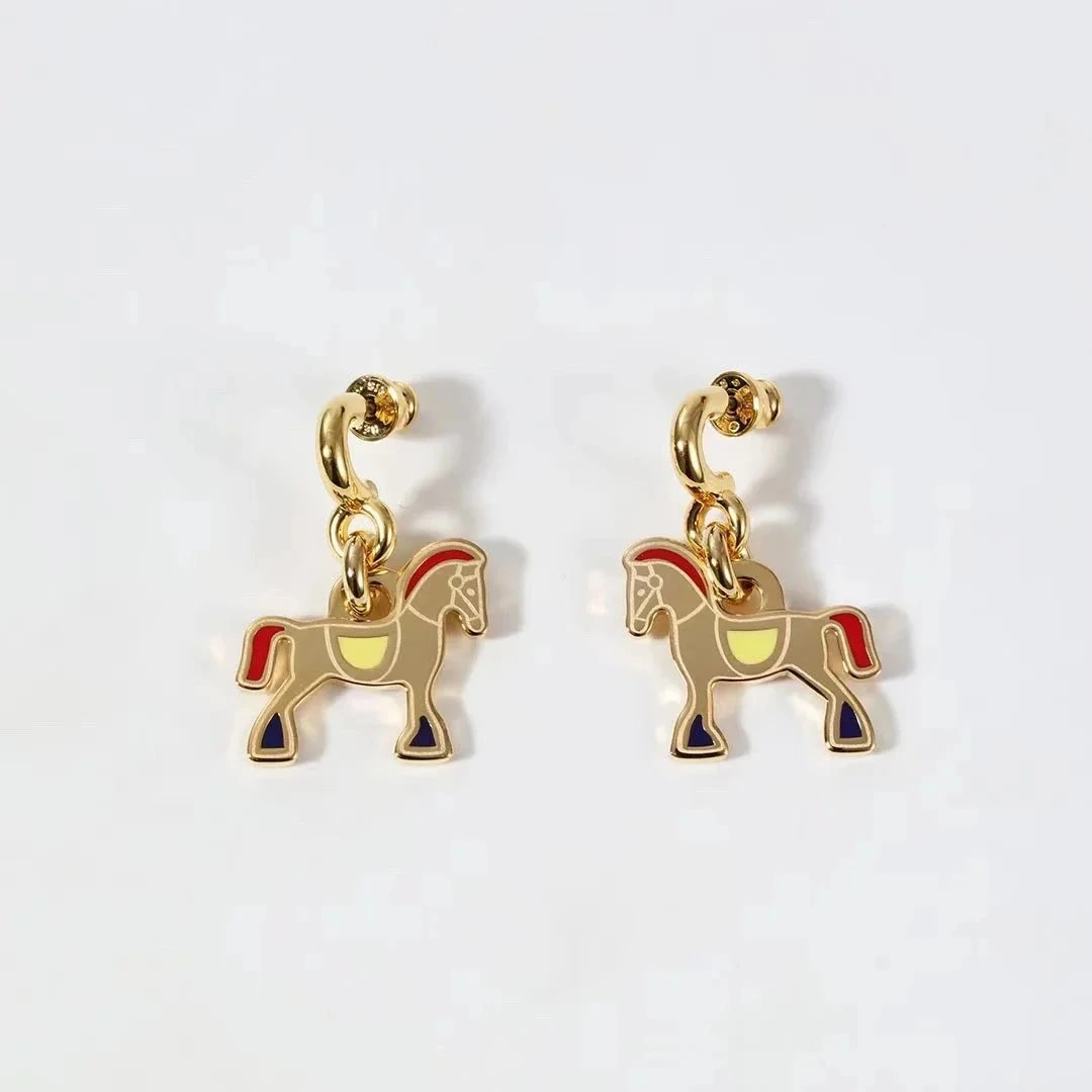 Hermes Petit Cheval Earrings