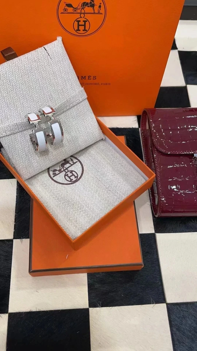 Hermes Clic H Hoop Earrings