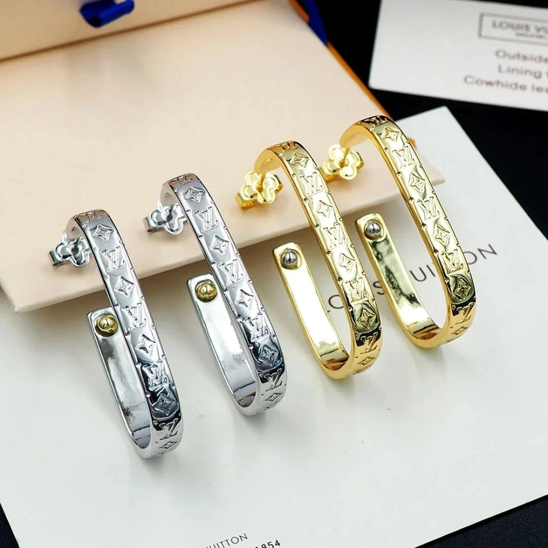 Louis Vuitton Monogram Hoop Earrings