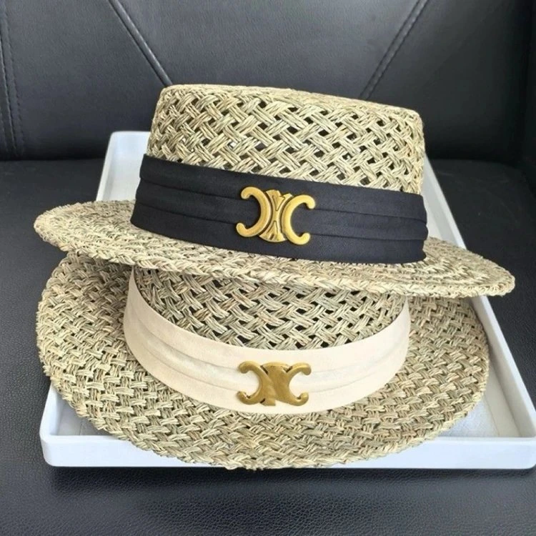 Celine Triomphe Summer Straw Hat