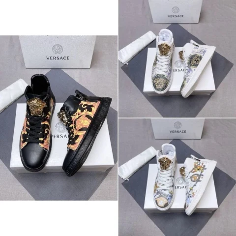 Versace Greca Baroque High-Top Sneakers