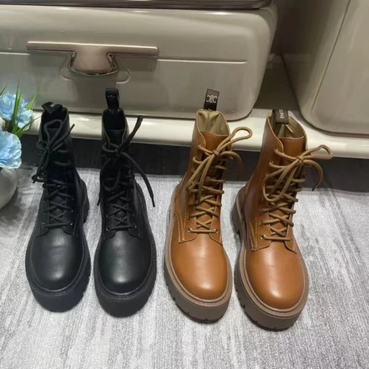 Celine Triomphe Combat Boots