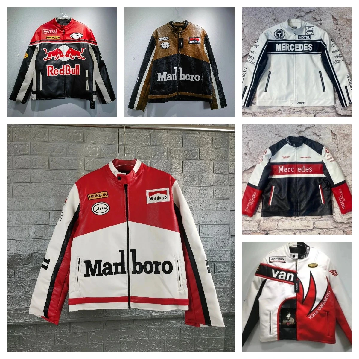 Racing-Style Leather Jacket