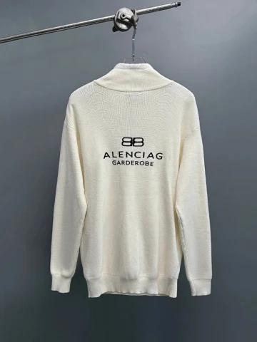 Balenciaga Garderobe Knit Zip-Up Jacket