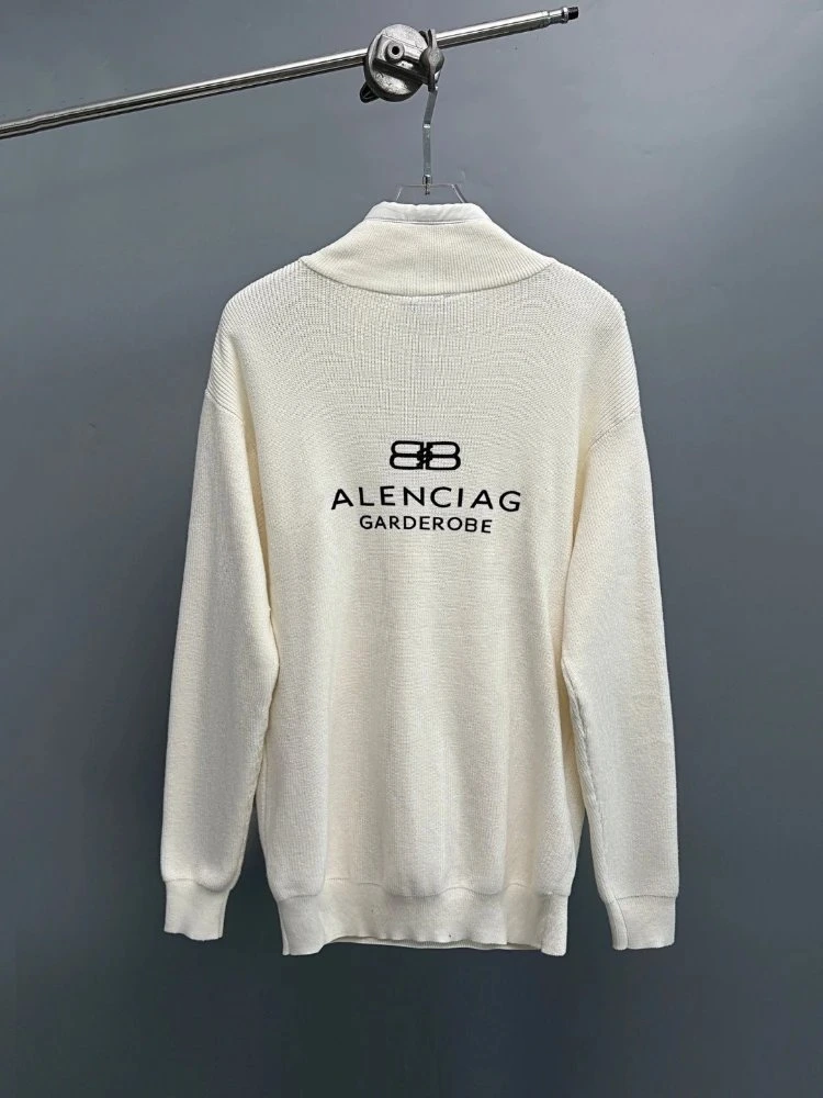 Balenciaga Garderobe Knit Zip-Up Jacket