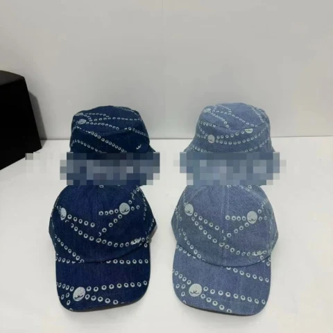 Chanel CC Logo Denim Bucket Cap