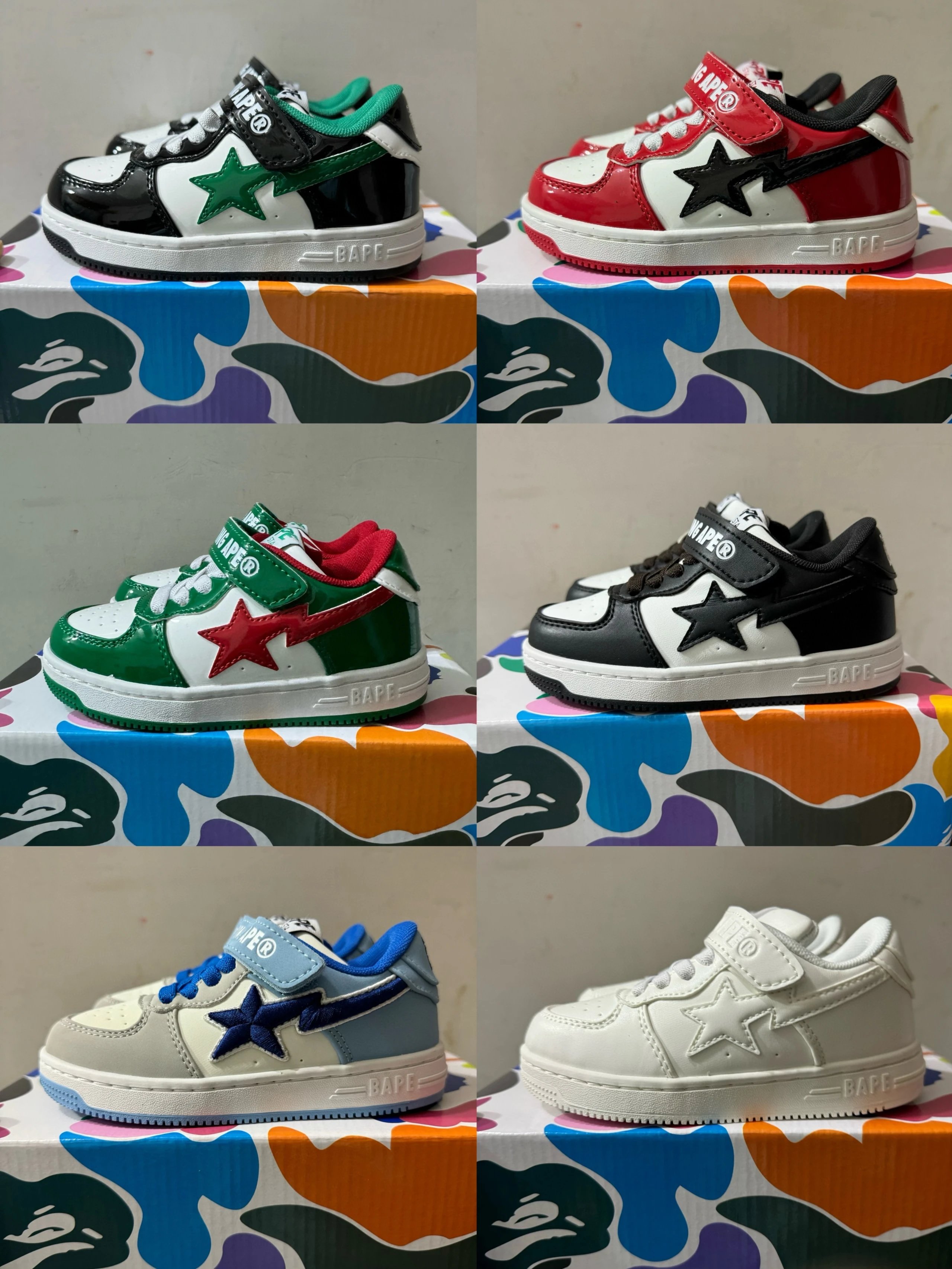 A BATHING APE STA Low-Top Sneakers