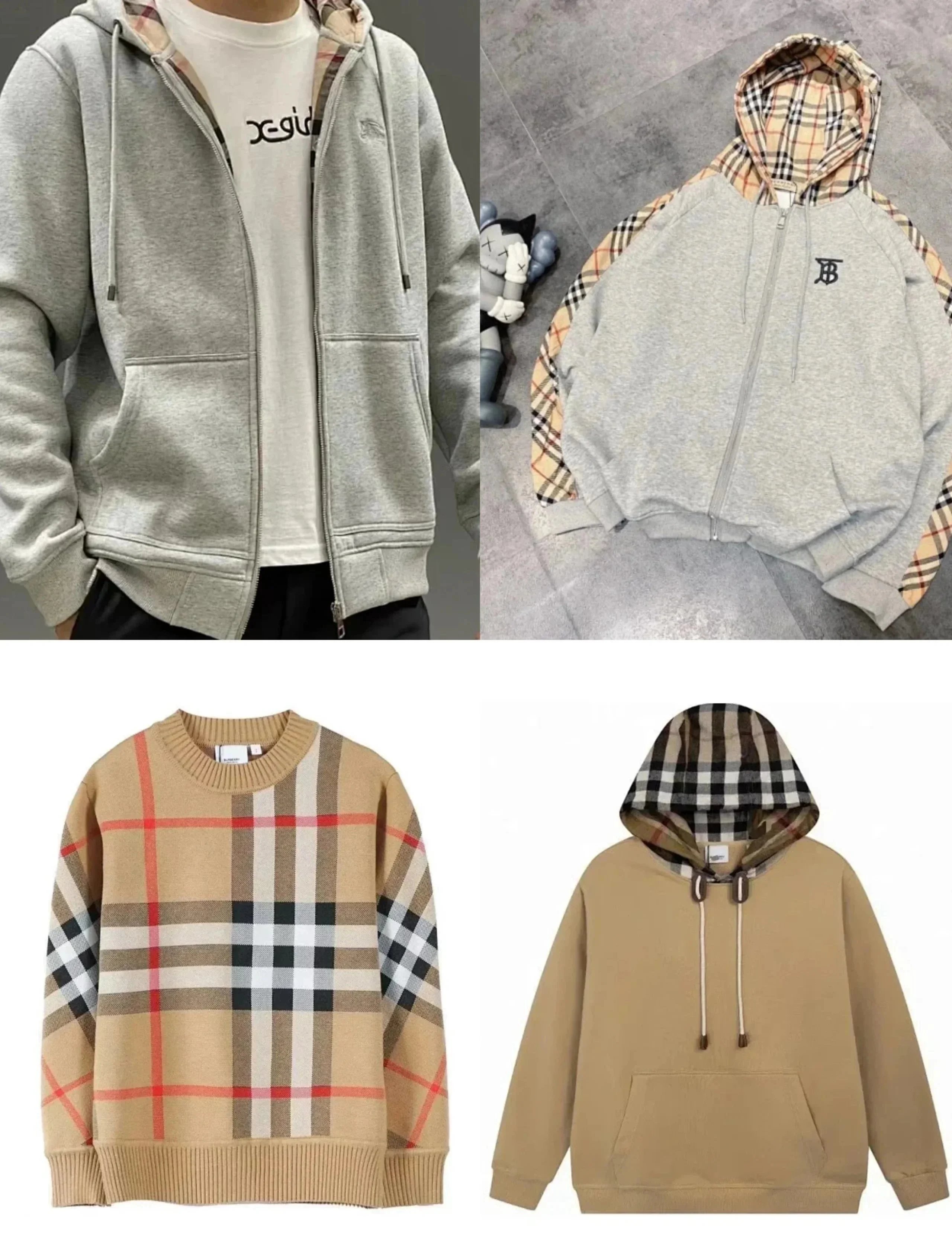 Burberry Zip-Up Hoodie