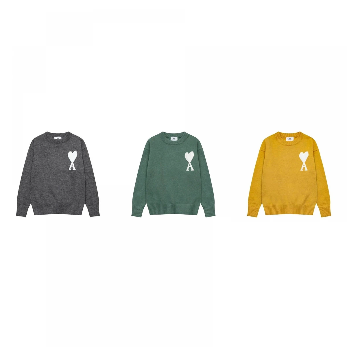 Ami Heart A Sweater Knit Sweater