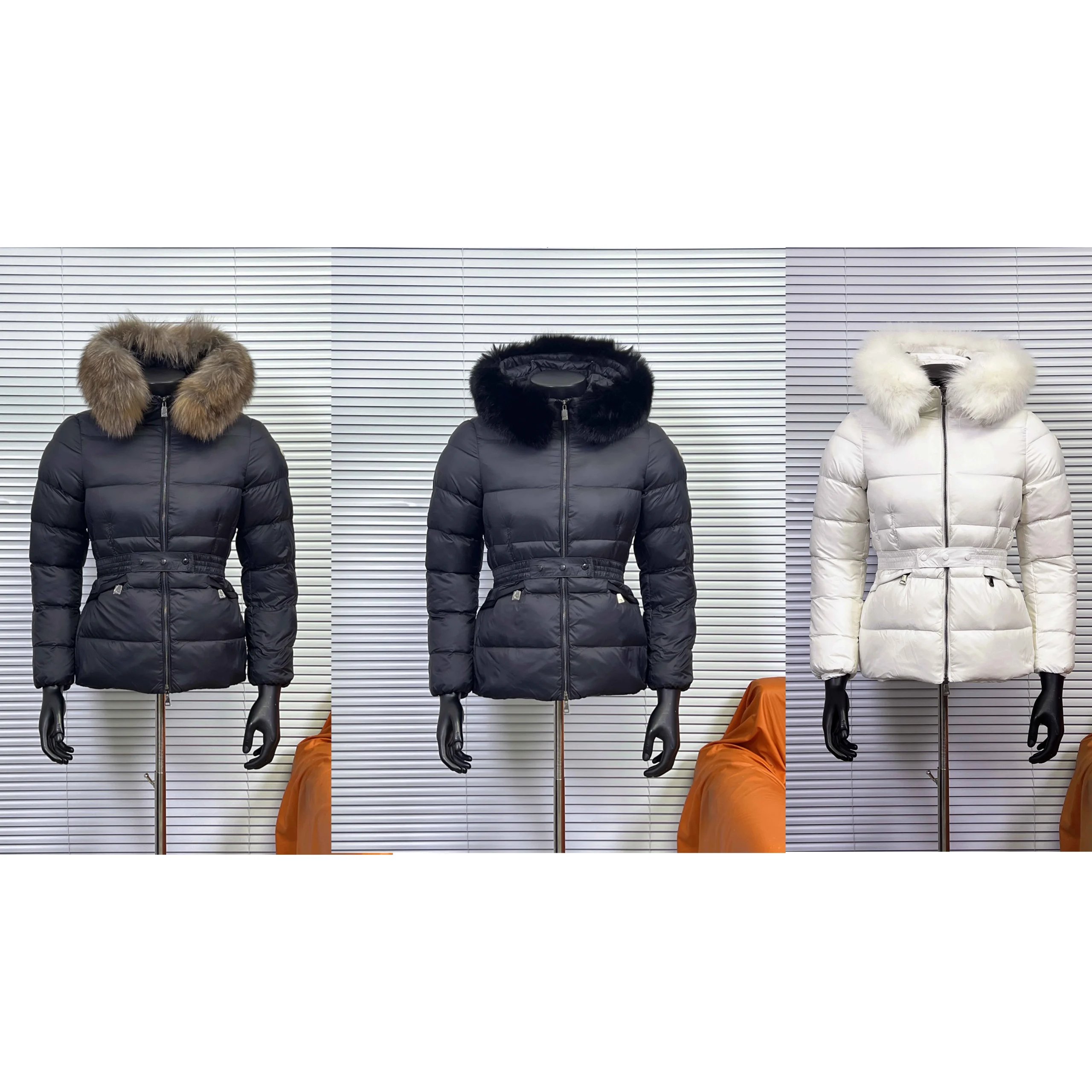 Moncler Bady Women's Puffer Jacket with Fur Trim Hood