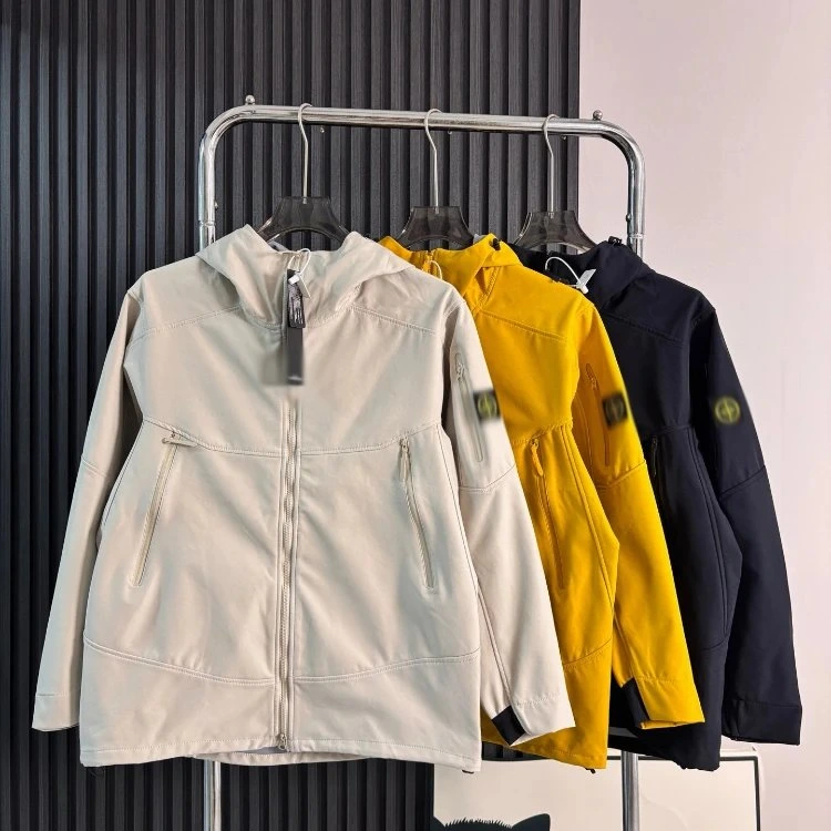 Stone Island Reflective Badge Soft Shell Jacket