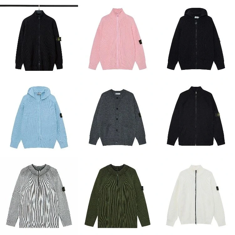 Stone Island Zip-Up Knit Cardigan