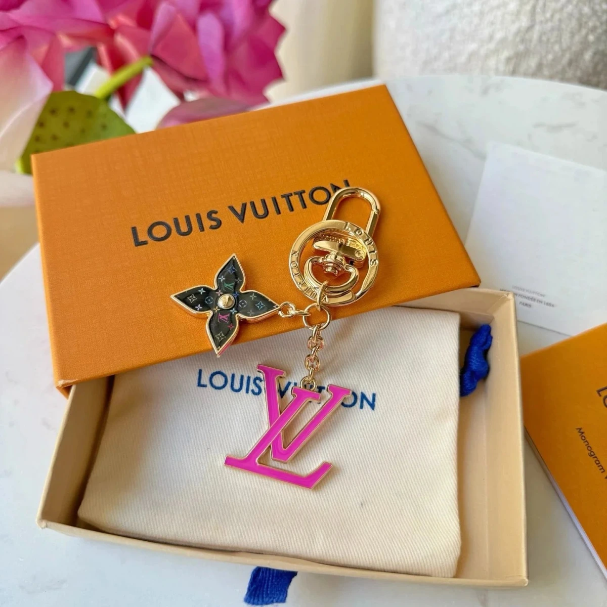 Louis Vuitton Monogram Multicolore Flower Key Holder