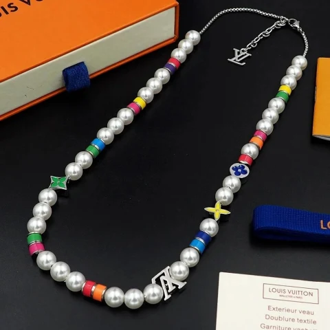 Louis Vuitton Monogram World Tour Necklace