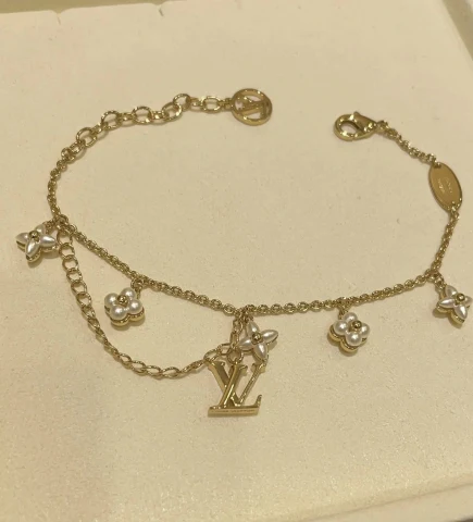 Louis Vuitton Monogram Flower Charm Bracelet