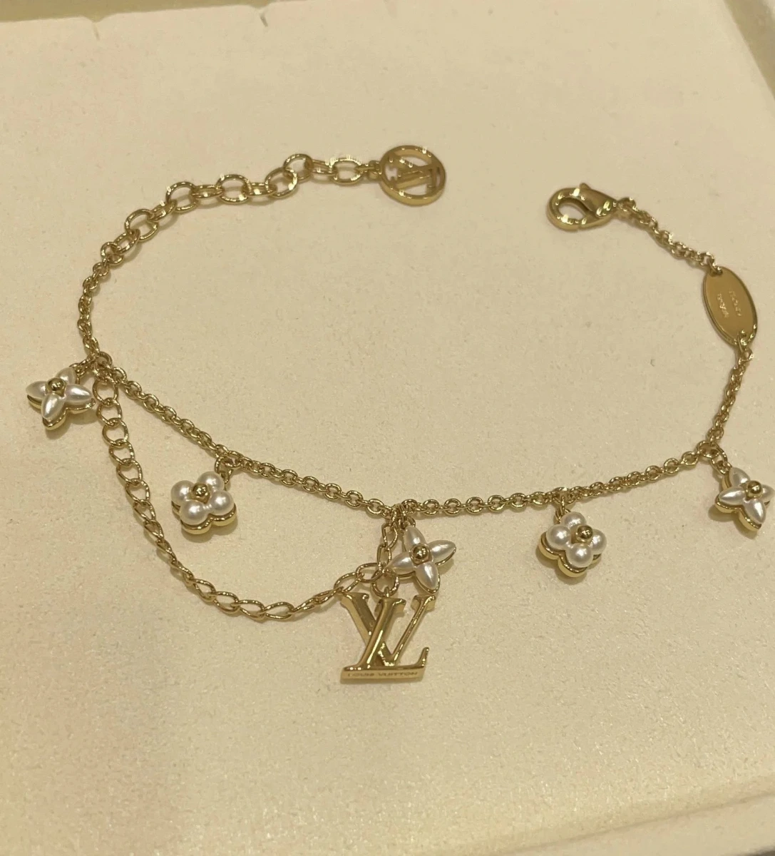 Louis Vuitton Monogram Flower Charm Bracelet