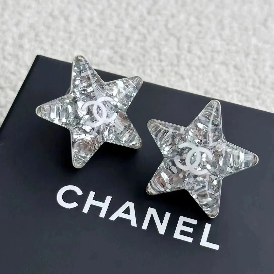 Chanel Star Stud Earrings