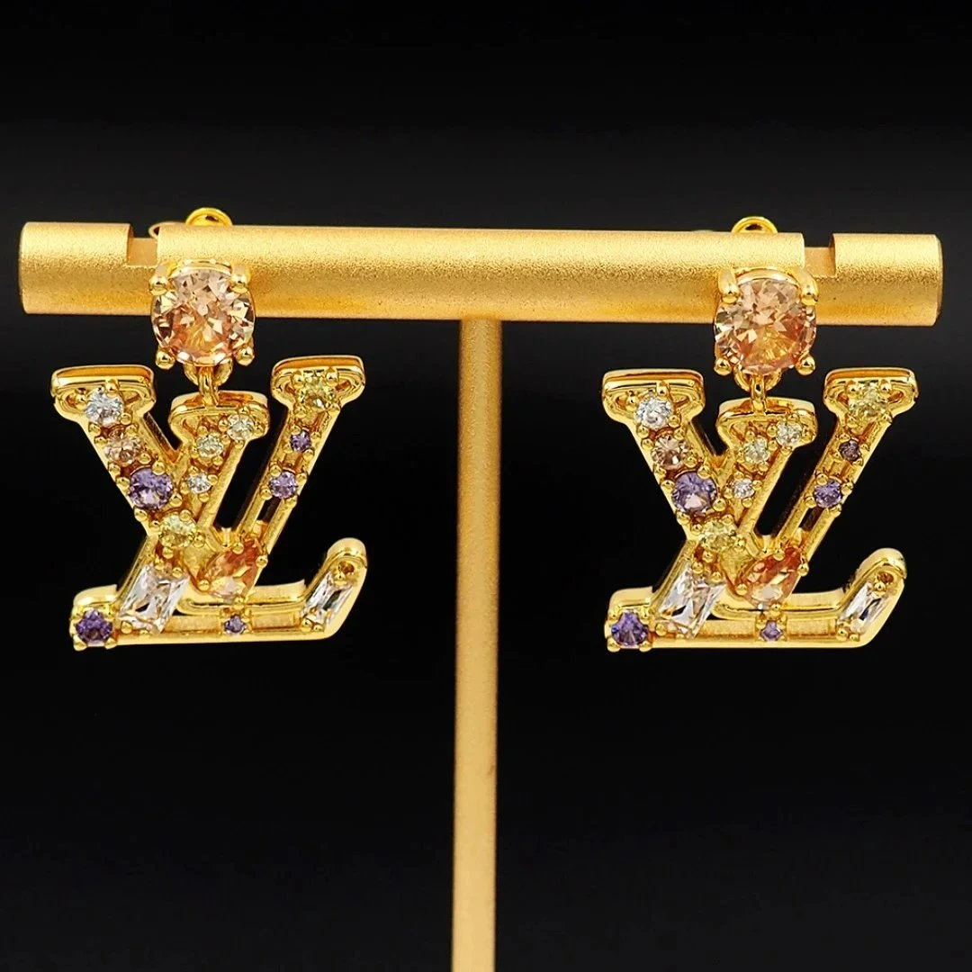 Louis Vuitton Monogram World Tour Earrings