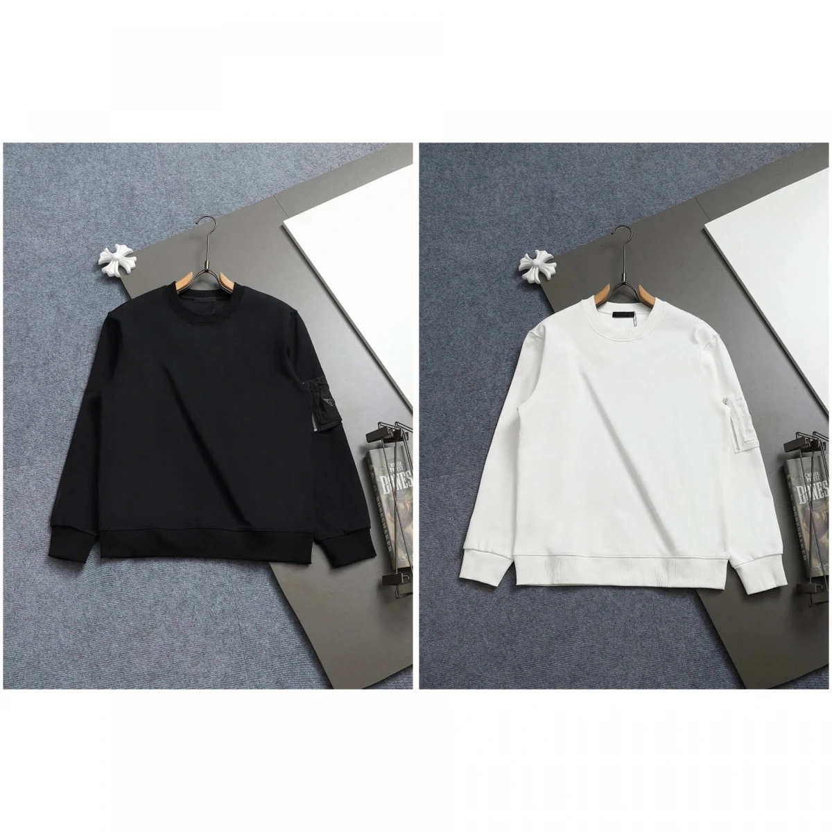 Prada Re-Nylon Long Sleeve Sweatshirt