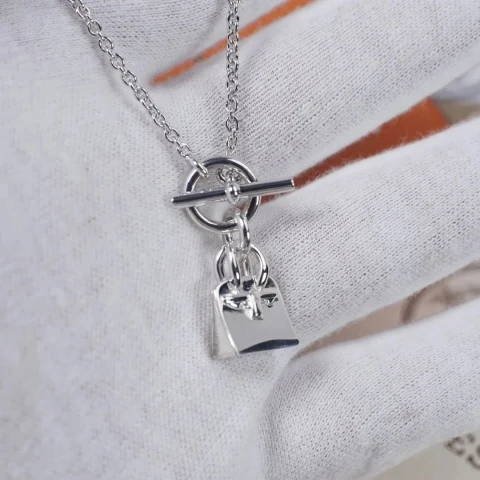 Hermes Mini Kelly Charm Necklace