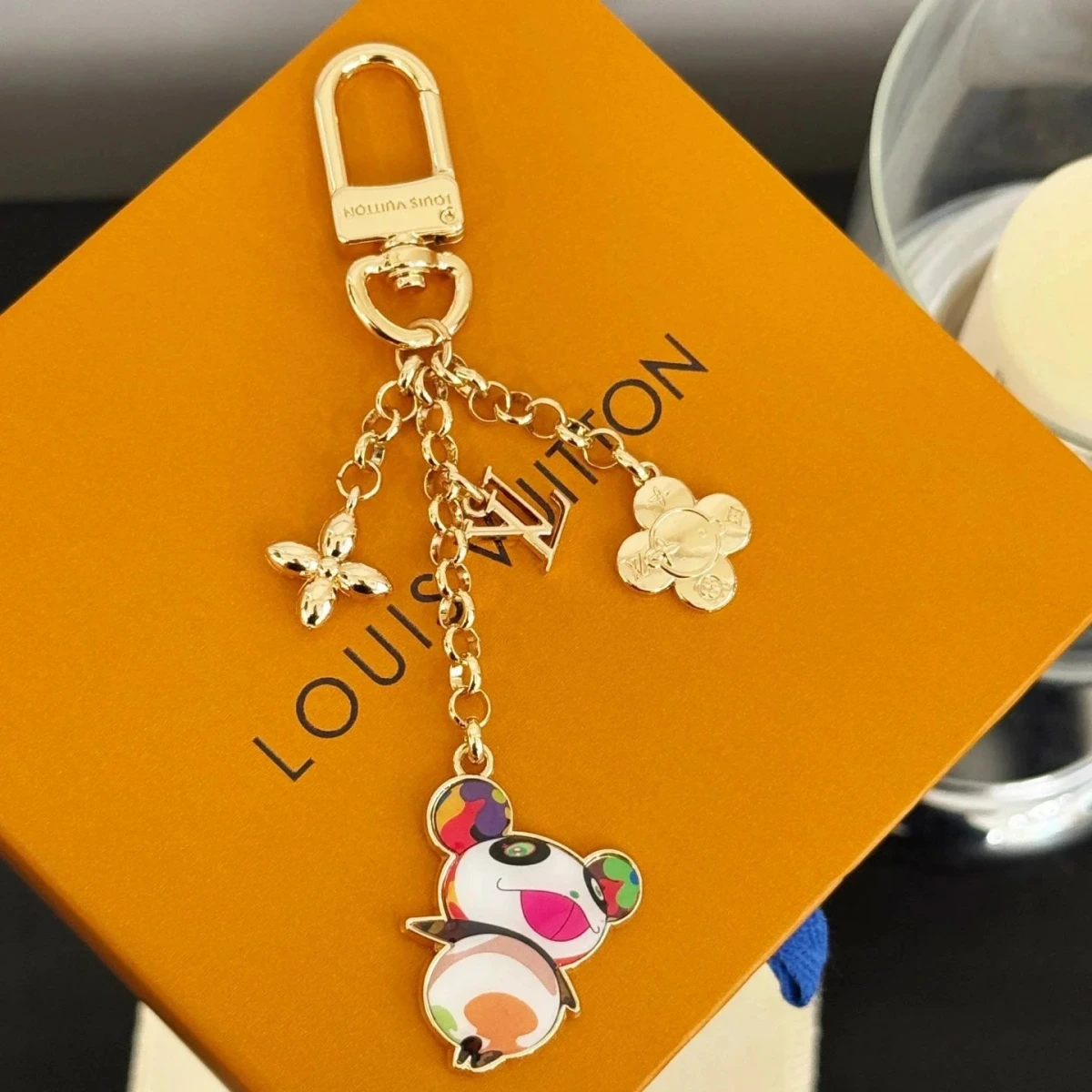 Louis Vuitton Murakami Panda Keychain Charm