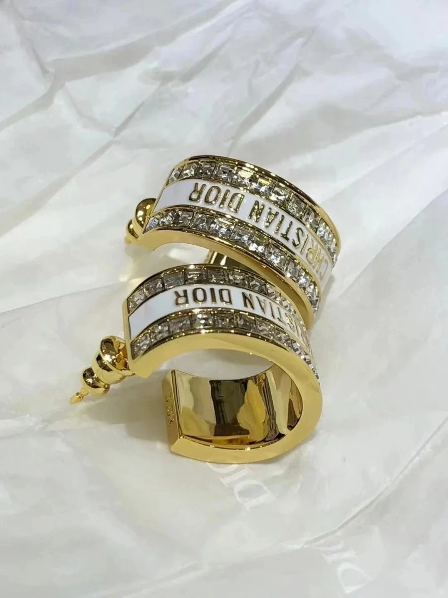 Dior Tribal Hoop Earrings