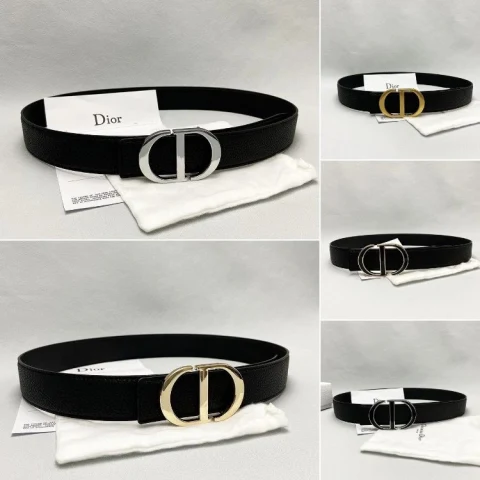 Dior Dior Oblique Leather Belt