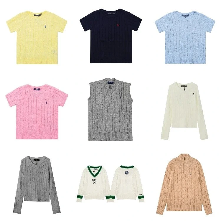 Ralph Lauren Cable Knit Short-Sleeve Sweater