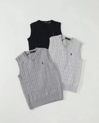 Polo Ralph Lauren V-Neck Cable Knit Vest
