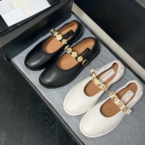 Chanel Mademoiselle Mary Jane Flats
