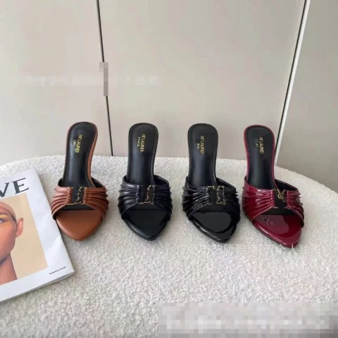 Saint Laurent Tribute Slide Sandals