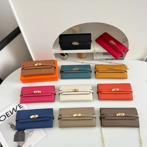 Hermes Kelly Wallet Crossbody Bag