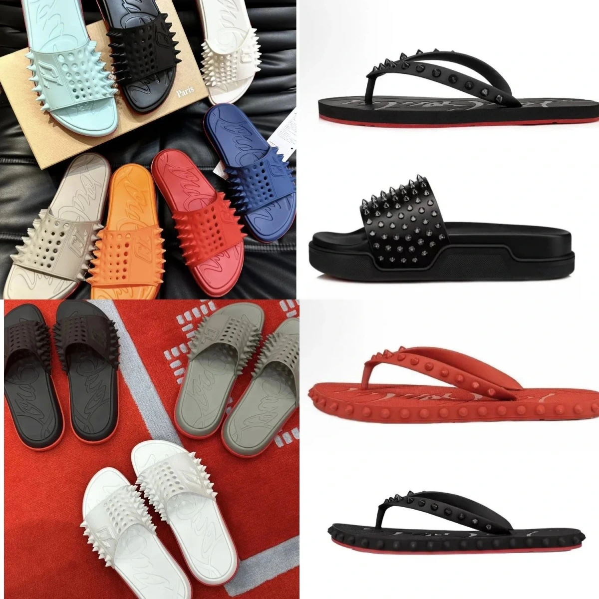 Christian Louboutin Loubi Slide Sandals